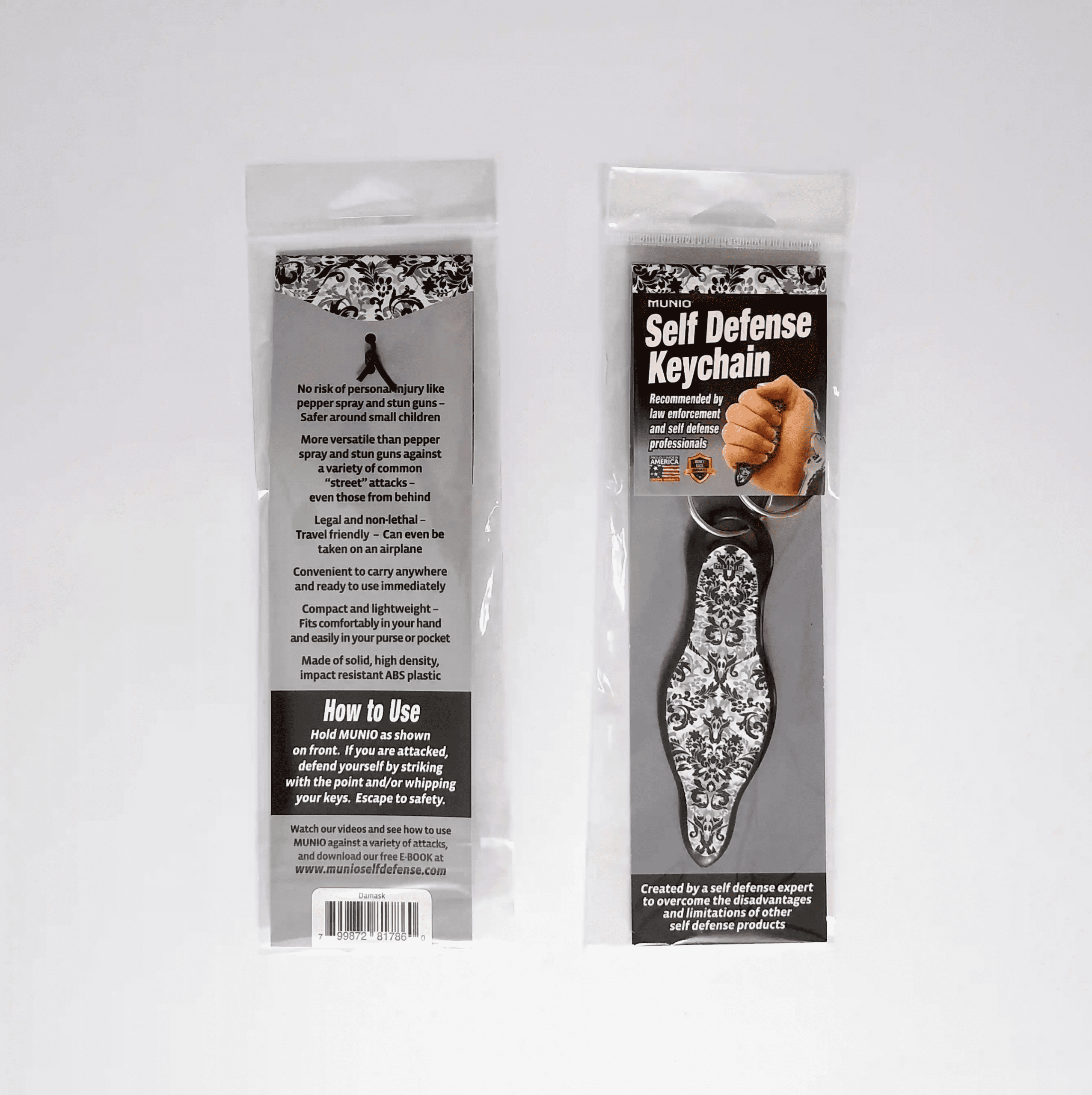 MUNIO Self Defense Keychain - Damask - Image 2