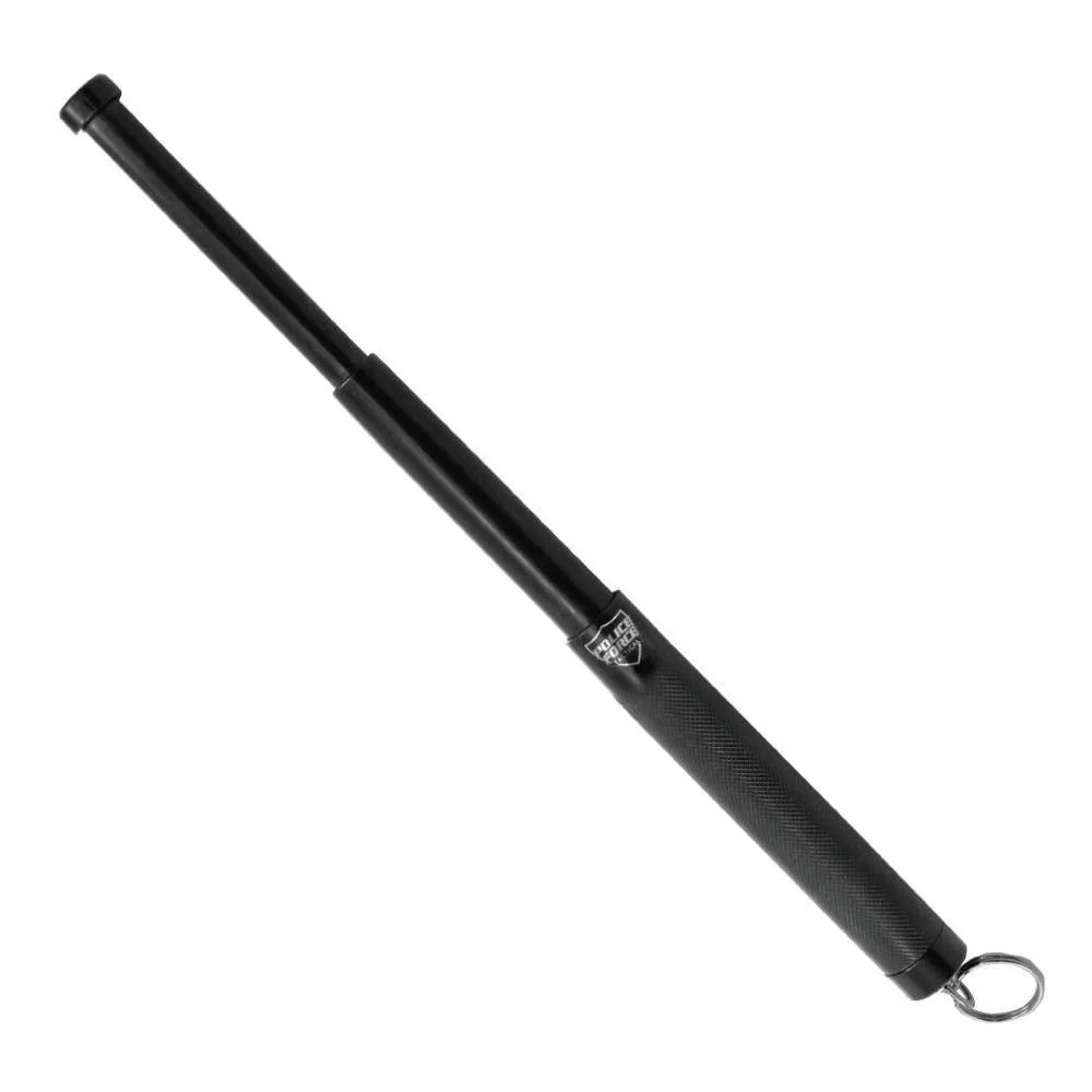 Police Force 12" Expandable Steel Baton w/ Keyring