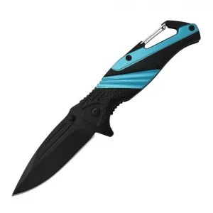 ElitEdge Striped 7" Tactical Knife - Blue
