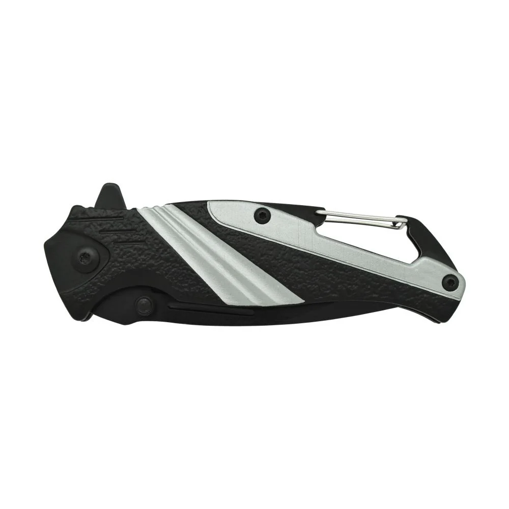 ElitEdge Striped 7" Tactical Knife - Silver - Image 3