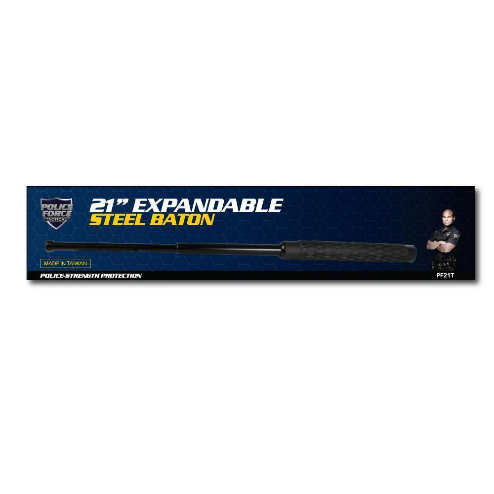 Police Force 21" Expandable Steel Baton - Image 8